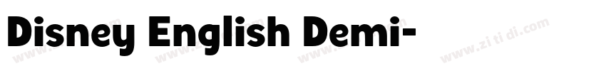 Disney English Demi字体转换